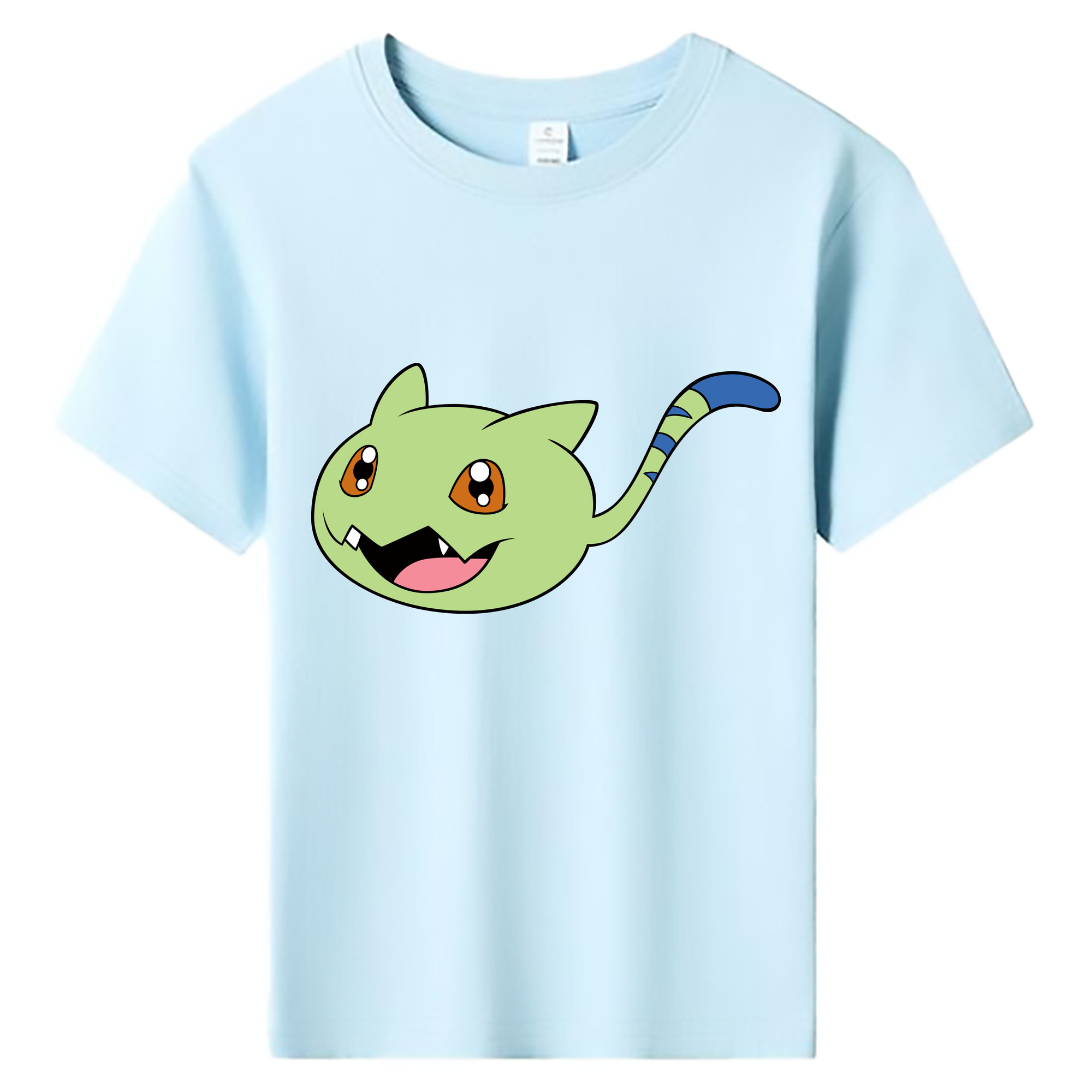 （画像用） Digimon デジタルモンスター/デジモン 綿100％キッズTシャツ（フロントプリント）